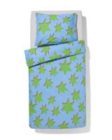 HEMA Kinderdekbedovertrek 140x200cm zacht katoen sterren (blauw)