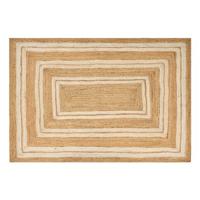 Beliani - ELMALI - Laagpolig vloerkleed - Beige - 160 x 230 cm - Jute