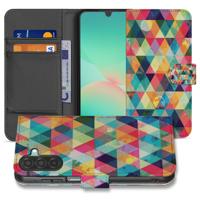 Samsung Galaxy A17 | Bookcase | Hoesje Geruit Met 3 Pasjes