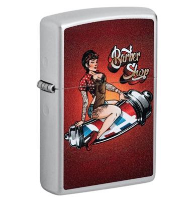 Zippo Aansteker Barber Shop Pin-up