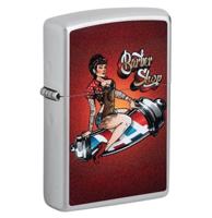 Zippo Aansteker Barber Shop Pin-up