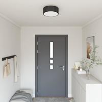 VidaXL Plafonnière met schijnwerpers zwart 30 x 30 x 13,5 cm stof