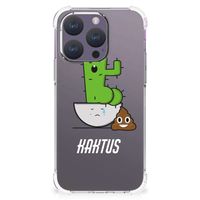 iPhone 15 Pro Stevig Bumper Hoesje Cactus Poo