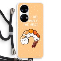 You're Shrimply The Best: Huawei P50 Transparant Hoesje met koord