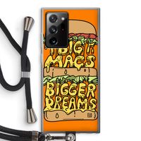 Big Macs Bigger Dreams: Samsung Galaxy Note 20 Ultra / Note 20 Ultra 5G Transparant Hoesje met koord
