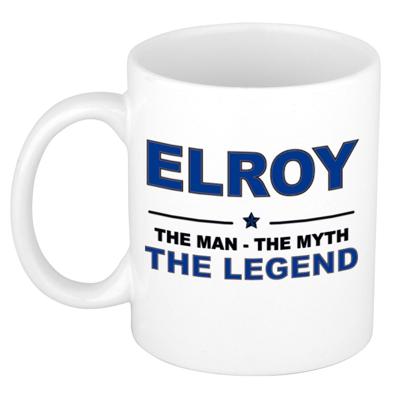 Elroy cadeau mok - man myth legend - naam koffiemok - 300 ml - collega - vaderdag Elroy cadeau mok - man myth legend - naam koffiemok - 300 ml - collega - vaderdag