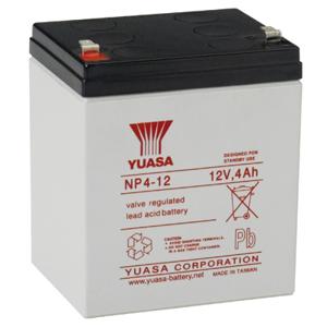 Yuasa NP4-12 Loodaccu 12 V 4 Ah Loodvlies (AGM) (b x h x d) 90 x 106 x 70 mm Kabelschoen 4.8 mm Onderhoudsvrij