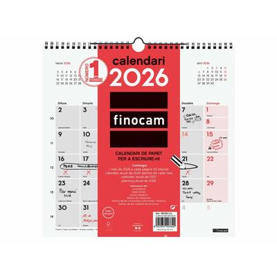 Muurkalender Finocam Papier 30 x 30 cm