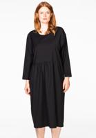 Yoek Dress pleated | Zwart | Maat 38