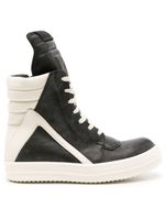 Rick Owens baskets montantes Geobasket en cuir - Noir - thumbnail