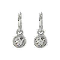 Biba Hang Oorbellen met Swarovski Steentje Crystal