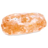 Zoutsteen Waxinelichthouder Oranje/Roze (2 - 3 kg) - thumbnail