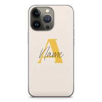 Amber Script: iPhone 13 Pro Transparant Hoesje