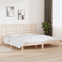 Bedframe zonder matras massief grenenhout 200x200 cm