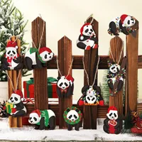Set van 12 Kerst Panda Hangers - Home & Living - Spiritueelboek.nl - thumbnail