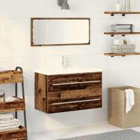Badkamerkast Oud hout 80 x 38.5 x 48 cm Bewerkt hout