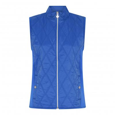 micha - Blauw | Dames | Gilet | Blauw | XXL | regular | Kamst mode