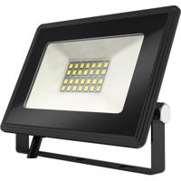 LED Bouwlamp 20W - Waterdichte Schijnwerper 6400K - Mat Zwart