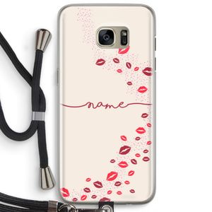 Kusjes: Samsung Galaxy S7 Edge Transparant Hoesje met koord