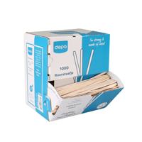 Depa roerstaafje hout 140 x 5 mm