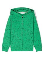 There Was One Kids hoodie imprimé à fermeture zippée - Vert