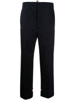 Thom Browne pantalon droit en sergé - Bleu - thumbnail