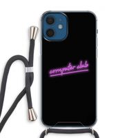 Vice Black: iPhone 12 Transparant Hoesje met koord