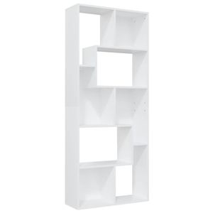 vidaXL Boekenkast 67x24x161 cm bewerkt hout wit