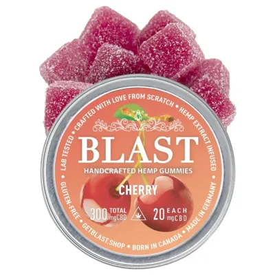 Blast Kersen CBD gummies in blik - 20 stuks