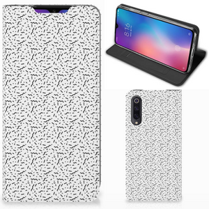 Xiaomi Mi 9 Hoesje met Magneet Stripes Dots