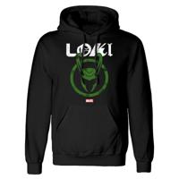 Unisex Hoodie Marvel Distressed Logo Zwart - Maat: L