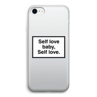 Self love: iPhone SE 2020 Transparant Hoesje