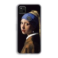 The Pearl Earring: Google Pixel 4a Transparant Hoesje