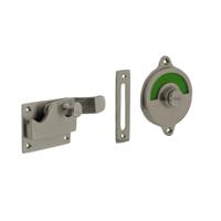 Intersteel WC-overslagTira met bocht rood/groen nikkel mat - 0019.370006