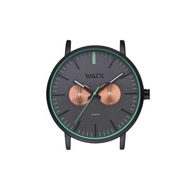 Horloge Uniseks Watx & Colors WXCA2723 Zwart Grijs (Ø 44 mm)