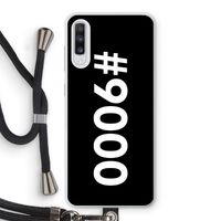 #9000: Samsung Galaxy A70 Transparant Hoesje met koord