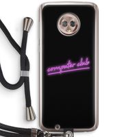Vice Black: Motorola Moto G6 Transparant Hoesje met koord
