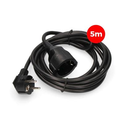 Verlengbare Kabel EDM 23214 Zwart 5 m
