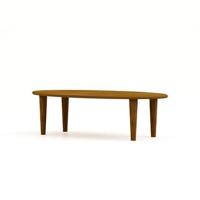 HSM Collection-Ovale Salontafel Tide-130x70x39-Bruin-Mango HSM Collection-Ovale Salontafel Tide-130x70x39-Bruin-Mango