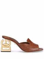 Dolce & Gabbana mules 3.5 75 mm à imprimé iguana - Marron - thumbnail