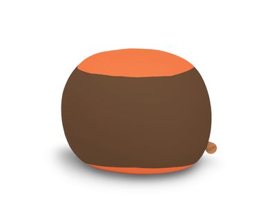 Terapy Stanley zitzak - Bruin + Oranje | 70cm x 70cm x 80cm