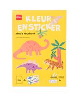 HEMA Kleurboek Met Stickers Dinos 3+