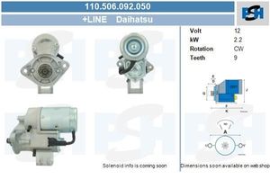 Startmotor Daihatsu 2.2 kw 110506092050