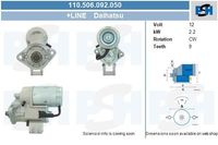 Startmotor Daihatsu 2.2 kw 110506092050