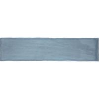 Wandtegel Colonial Sky Glans 7.5x30 cm Glans Licht Blauw Jabo