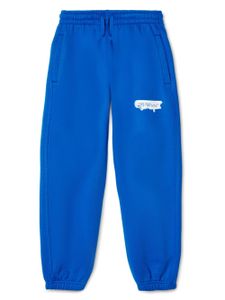 Off-White Kids pantalon de jogging à imprimé Paint Graphic - Bleu