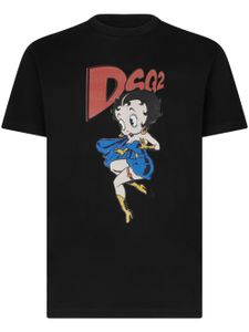 DSQUARED2 t-shirt à imprimé Betty Boop - Noir