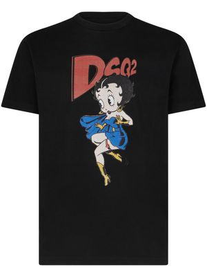 DSQUARED2 t-shirt à imprimé Betty Boop - Noir