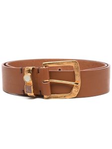 Nick Fouquet ceinture en cuir à ornements - Marron