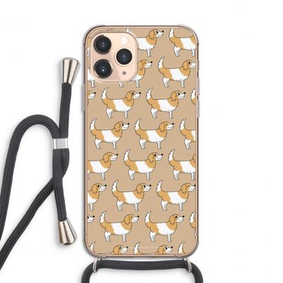 Doggy: iPhone 11 Pro Transparant Hoesje met koord